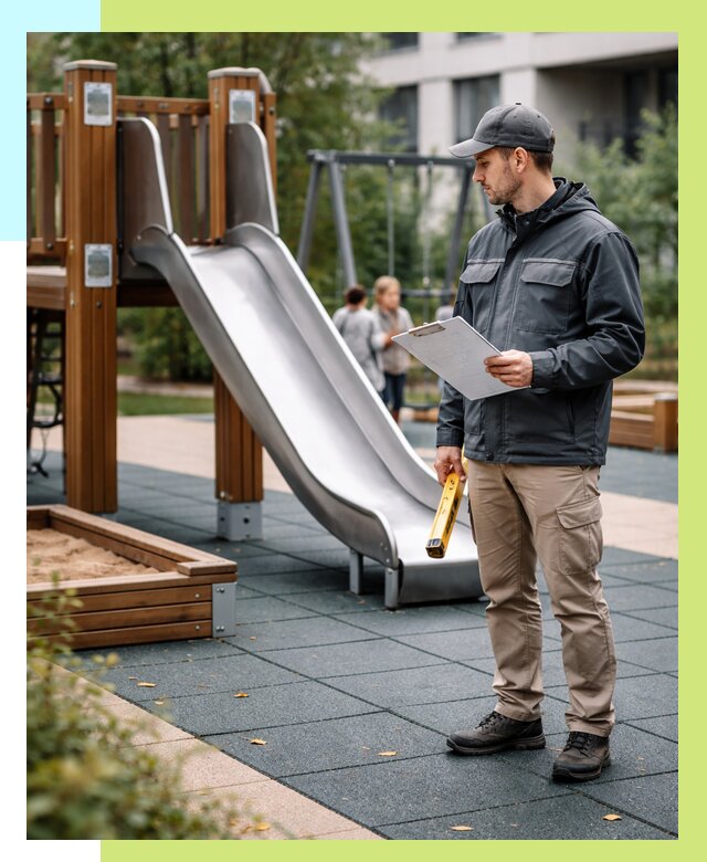 Сертификация детских площадок в Ухте от 25313 р. | Алешин-Хта