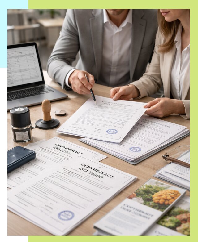 Сертификат ISO 22000 в Ухте от 40500 р. под ключ | Алешин-Хта